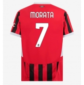 AC Milan Alvaro Morata #7 Replika Hjemmedrakt 2024-25 Kortermet