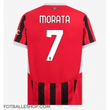 AC Milan Alvaro Morata #7 Replika Hjemmedrakt 2024-25 Kortermet