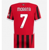 AC Milan Alvaro Morata #7 Replika Hjemmedrakt Dame 2024-25 Kortermet