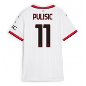 AC Milan Christian Pulisic #11 Replika Bortedrakt Dame 2024-25 Kortermet