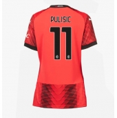 AC Milan Christian Pulisic #11 Replika Hjemmedrakt Dame 2023-24 Kortermet