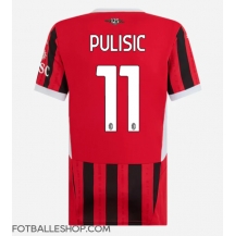 AC Milan Christian Pulisic #11 Replika Hjemmedrakt Dame 2024-25 Kortermet