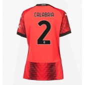 AC Milan Davide Calabria #2 Replika Hjemmedrakt Dame 2023-24 Kortermet