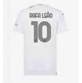 AC Milan Rafael Leao #10 Replika Bortedrakt Dame 2023-24 Kortermet