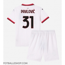 AC Milan Strahinja Pavlovic #31 Replika Bortedrakt Barn 2024-25 Kortermet (+ bukser)