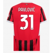 AC Milan Strahinja Pavlovic #31 Replika Hjemmedrakt 2024-25 Kortermet