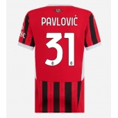 AC Milan Strahinja Pavlovic #31 Replika Hjemmedrakt Dame 2024-25 Kortermet