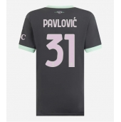 AC Milan Strahinja Pavlovic #31 Replika Tredjedrakt Dame 2024-25 Kortermet