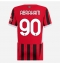 AC Milan Tammy Abraham #90 Replika Hjemmedrakt Dame 2024-25 Kortermet