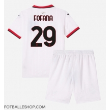 AC Milan Youssouf Fofana #29 Replika Bortedrakt Barn 2024-25 Kortermet (+ bukser)