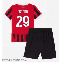 AC Milan Youssouf Fofana #29 Replika Hjemmedrakt Barn 2024-25 Kortermet (+ bukser)