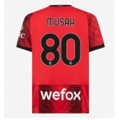 AC Milan Yunus Musah #80 Replika Hjemmedrakt 2023-24 Kortermet