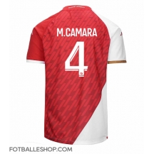 AS Monaco Mohamed Camara #4 Replika Hjemmedrakt 2023-24 Kortermet