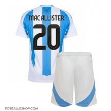 Argentina Alexis Mac Allister #20 Replika Hjemmedrakt Barn Copa America 2024 Kortermet (+ bukser)