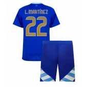 Argentina Lautaro Martinez #22 Replika Bortedrakt Barn Copa America 2024 Kortermet (+ bukser)