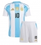 Argentina Lionel Messi #10 Replika Hjemmedrakt Barn Copa America 2024 Kortermet (+ bukser)