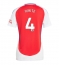 Arsenal Ben White #4 Replika Hjemmedrakt Dame 2024-25 Kortermet