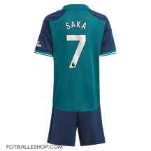 Arsenal Bukayo Saka #7 Replika Tredjedrakt Barn 2023-24 Kortermet (+ bukser)