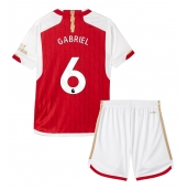 Arsenal Gabriel Magalhaes #6 Replika Hjemmedrakt Barn 2023-24 Kortermet (+ bukser)