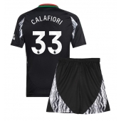 Arsenal Riccardo Calafiori #33 Replika Bortedrakt Barn 2024-25 Kortermet (+ bukser)