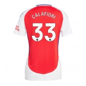 Arsenal Riccardo Calafiori #33 Replika Hjemmedrakt Dame 2024-25 Kortermet