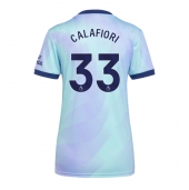 Arsenal Riccardo Calafiori #33 Replika Tredjedrakt Dame 2024-25 Kortermet