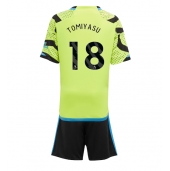 Arsenal Takehiro Tomiyasu #18 Replika Bortedrakt Barn 2023-24 Kortermet (+ bukser)