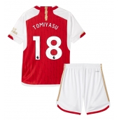 Arsenal Takehiro Tomiyasu #18 Replika Hjemmedrakt Barn 2023-24 Kortermet (+ bukser)