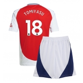 Arsenal Takehiro Tomiyasu #18 Replika Hjemmedrakt Barn 2024-25 Kortermet (+ bukser)