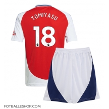 Arsenal Takehiro Tomiyasu #18 Replika Hjemmedrakt Barn 2024-25 Kortermet (+ bukser)