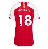 Arsenal Takehiro Tomiyasu #18 Replika Hjemmedrakt Dame 2023-24 Kortermet