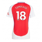 Arsenal Takehiro Tomiyasu #18 Replika Hjemmedrakt Dame 2024-25 Kortermet