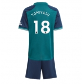 Arsenal Takehiro Tomiyasu #18 Replika Tredjedrakt Barn 2023-24 Kortermet (+ bukser)