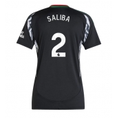 Arsenal William Saliba #2 Replika Bortedrakt Dame 2024-25 Kortermet