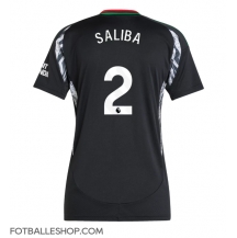 Arsenal William Saliba #2 Replika Bortedrakt Dame 2024-25 Kortermet