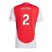 Arsenal William Saliba #2 Replika Hjemmedrakt 2024-25 Kortermet