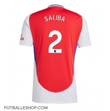 Arsenal William Saliba #2 Replika Hjemmedrakt 2024-25 Kortermet