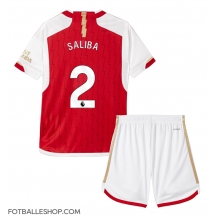 Arsenal William Saliba #2 Replika Hjemmedrakt Barn 2023-24 Kortermet (+ bukser)