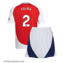 Arsenal William Saliba #2 Replika Hjemmedrakt Barn 2024-25 Kortermet (+ bukser)