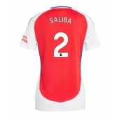 Arsenal William Saliba #2 Replika Hjemmedrakt Dame 2024-25 Kortermet