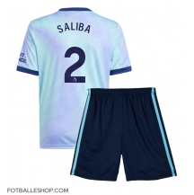 Arsenal William Saliba #2 Replika Tredjedrakt Barn 2024-25 Kortermet (+ bukser)