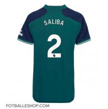 Arsenal William Saliba #2 Replika Tredjedrakt Dame 2023-24 Kortermet