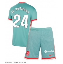 Atletico Madrid Robin Le Normand #24 Replika Bortedrakt Barn 2024-25 Kortermet (+ bukser)