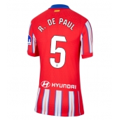 Atletico Madrid Rodrigo De Paul #5 Replika Hjemmedrakt Dame 2024-25 Kortermet