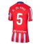 Atletico Madrid Rodrigo De Paul #5 Replika Hjemmedrakt Dame 2024-25 Kortermet