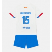 Barcelona Andreas Christensen #15 Replika Bortedrakt Barn 2023-24 Kortermet (+ bukser)