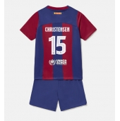 Barcelona Andreas Christensen #15 Replika Hjemmedrakt Barn 2023-24 Kortermet (+ bukser)