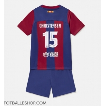 Barcelona Andreas Christensen #15 Replika Hjemmedrakt Barn 2023-24 Kortermet (+ bukser)