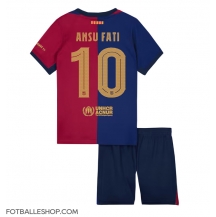 Barcelona Ansu Fati #10 Replika Hjemmedrakt Barn 2024-25 Kortermet (+ bukser)