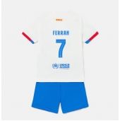 Barcelona Ferran Torres #7 Replika Bortedrakt Barn 2023-24 Kortermet (+ bukser)